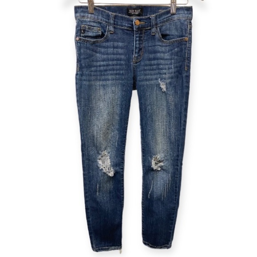 Judy Blue 9 Skinny Fit Ankle Jeans Low Rise Stretch Womens Distressed JB8228DK